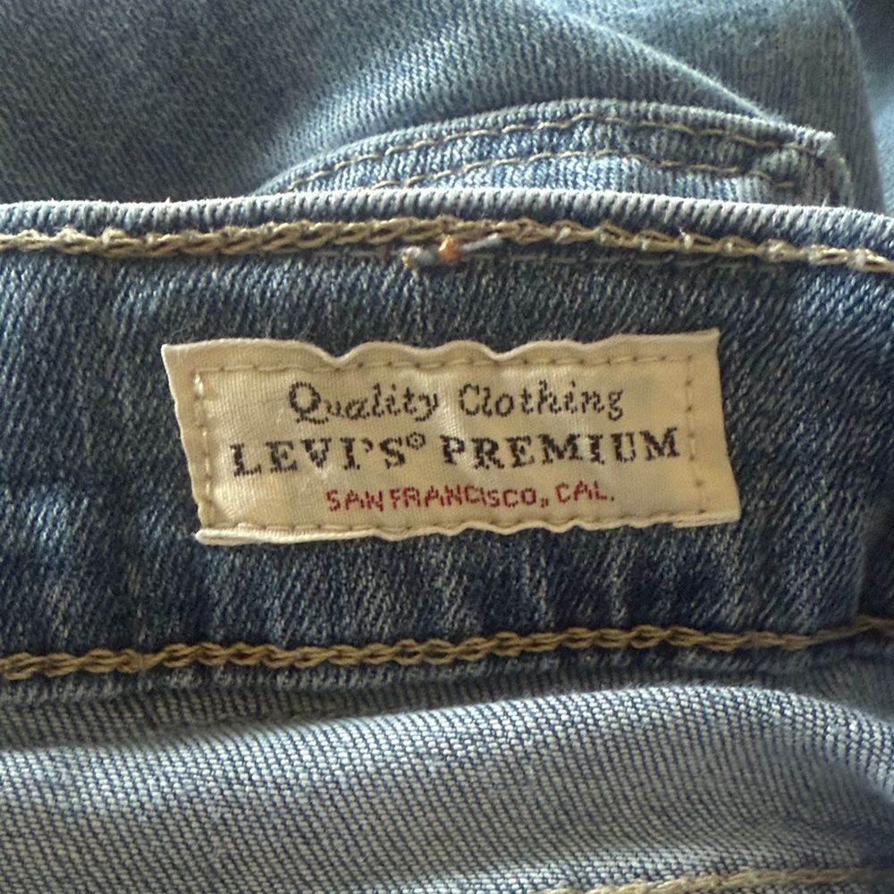 Levi's 724 Light Blue High Rise Straight Leg Jeans Sz 26 - Picture 8 of 12